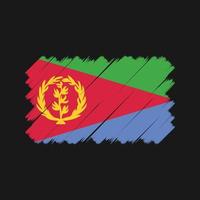 eritrea vlag borstel. nationale vlag vector