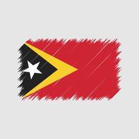 Oost-Timor vlag penseelstreken. nationale vlag vector