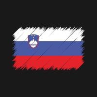 slovenië vlag penseelstreken. nationale vlag vector