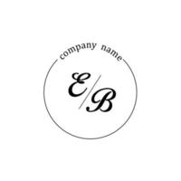 initiaal be logo monogram brief minimalistisch vector