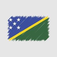Salomonseilanden vlag penseelstreken. nationale vlag vector