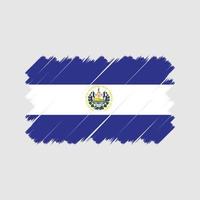 el salvador vlagborstel. nationale vlag vector