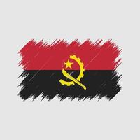 Angola vlag borstel. nationale vlag vector