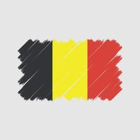 belgische vlag borstel. nationale vlag vector