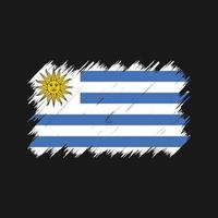 uruguay vlag borstel. nationale vlag vector