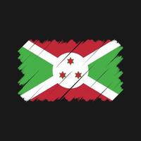 Burundese vlagborstel. nationale vlag vector