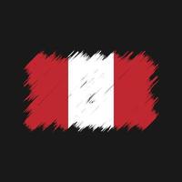 Peru vlag borstel. nationale vlag vector
