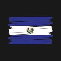 el salvador vlagborstel. nationale vlag vector