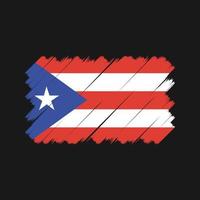 Puerto Rico vlag borstel. nationale vlag vector