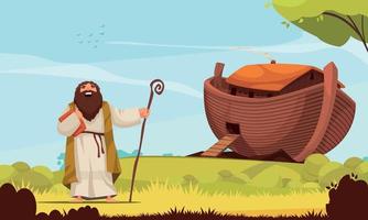 noahs ark achtergrond vector