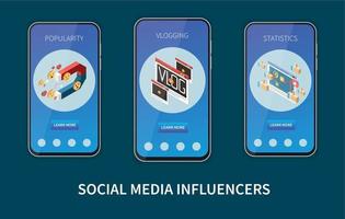 banners voor sociale media ingesteld vector