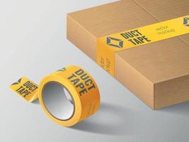 ducttape verpakkingssamenstelling vector