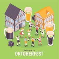 oktoberfest festival samenstelling vector