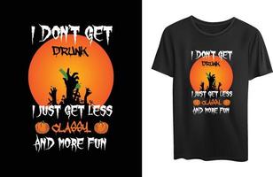 halloween vector typografie t-shirt