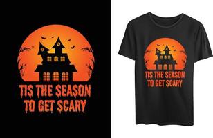 halloween vector typografie t-shirt