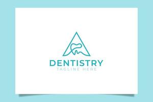 letter een tandheelkundig logo voor elk bedrijf, vooral voor tandheelkunde, tandheelkunde, kliniek, kantoor, chirurgie, tandheelkundige zorg, enz. vector