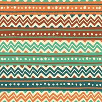 etnische tribal geometrische folk indian scandinavische zigeuner mexicaanse boho afrikaanse ornament textuur naadloze patroon zigzag stip lijn horizontale strepen kleur print textiel achtergrond vectorillustratie vector