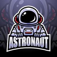 astronaut mascotte ontwerp vector