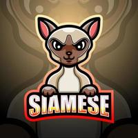 siamese mascotte ontwerp vector