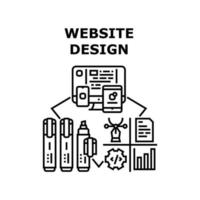 website ontwerp pictogram vectorillustratie vector