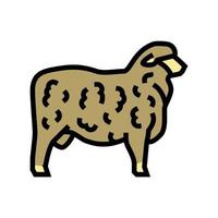 corriedale schapen kleur pictogram vectorillustratie vector