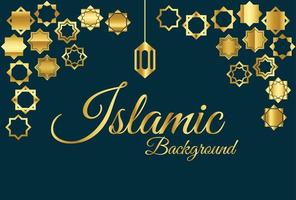 luxe decoratief islamitisch achtergrondpatroon voor ramadan kareem en eid mubarak vector