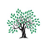 eenvoudige en moderne bomen natuurlijke logo afbeelding vector