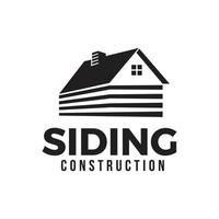 huis gevelbeplating bouw logo vector sjabloon
