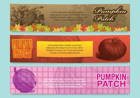 Pompoen Patch Banners vector