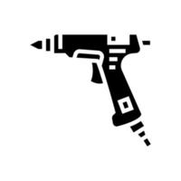 lijmpistool sieraden lijn pictogram vectorillustratie vector