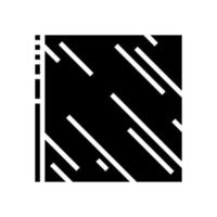 acryl thermoplastische glyph pictogram vectorillustratie vector