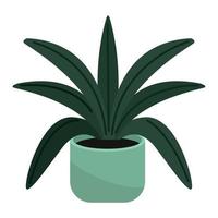 kamerplant in groene pot vector