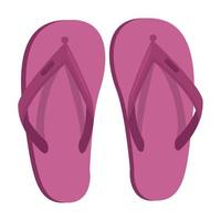 paarse teenslippers vector