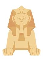 Egyptische cultuur sfinx vector
