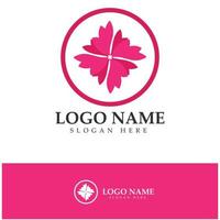 bloem logo vector illustratie ontwerp pictogrammalplaatje