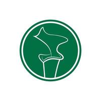 groene vleesetende sarracenia plant logo sjabloon 01 vector