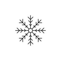 winter, sneeuwval, sneeuw, sneeuwvlok dunne lijn vector illustratie logo pictogrammalplaatje. geschikt voor vele doeleinden.
