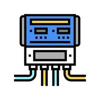 zwembad apparatuur monitoring kleur pictogram vectorillustratie vector