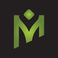 abstracte zakelijke ontwerpsjabloon logo pictogram met letter m vector