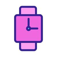 hand horloge pictogram vector. geïsoleerde contour symbool illustratie vector