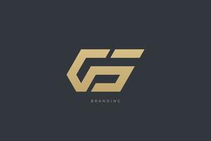 gs letter g combinatie monogram logo vector