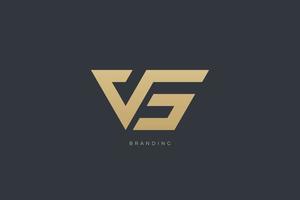 vg letter v combinatie monogram logo vector