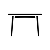 tafel dineren glyph pictogram vectorillustratie vector