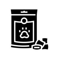 supplementen voor huisdier glyph pictogram vectorillustratie vector