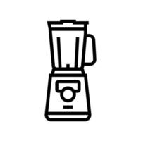 mixer gadget voor het bereiden van heerlijke koffie lijn pictogram vectorillustratie vector