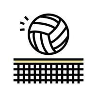 volleybal sport spel kleur pictogram vectorillustratie vector