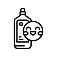 water voor kinderen lijn pictogram vectorillustratie vector