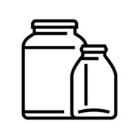 pot glas productielijn pictogram vectorillustratie vector