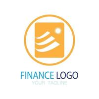 zakelijke financiën en marketing logo vector illustratie sjabloon pictogram ontwerp financiële boekhouding logo met moderne vector concept