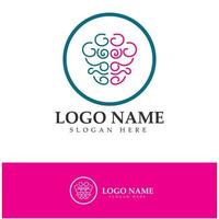 hersenen logo ontwerpen concept vector, gezondheid hersenen pulse logo, hersenen zorg logo sjabloon vector